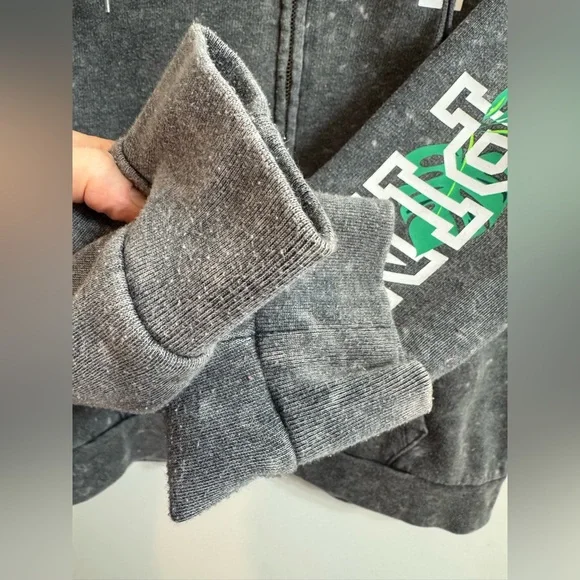 PINK Tropical Zip Hoodie Sweatshirt L - Picture 6 of 15